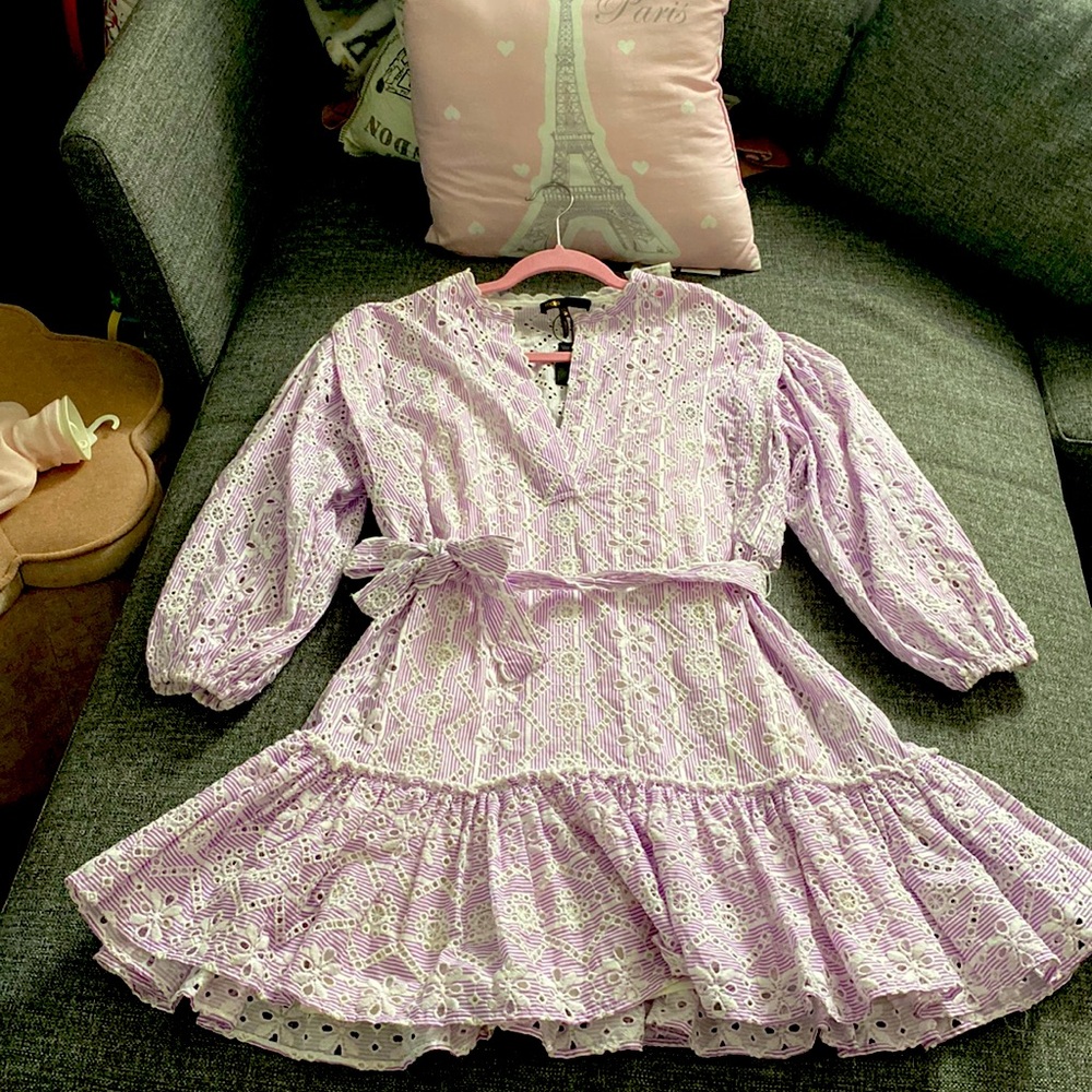 Maje flora dress in pink